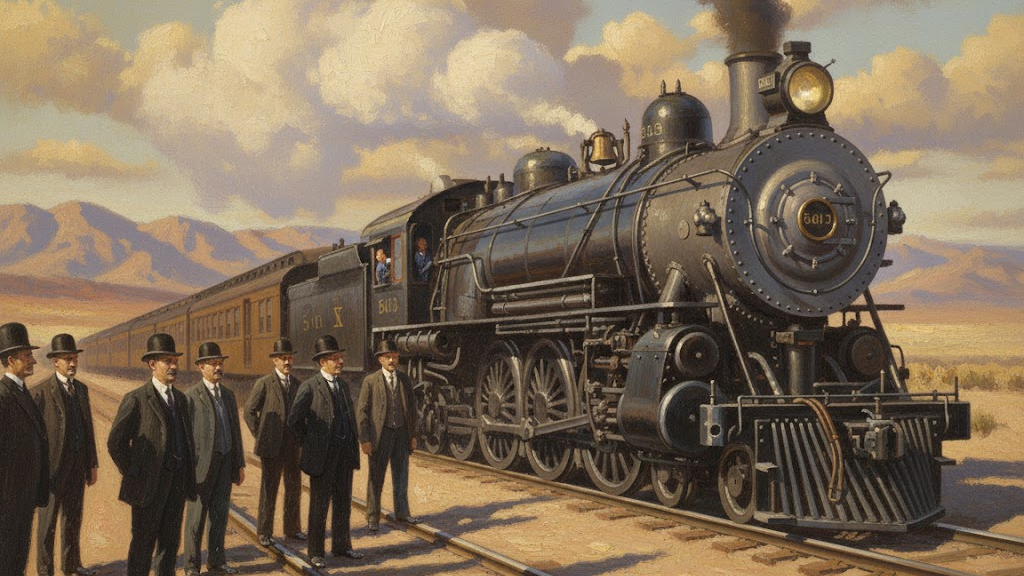 The San Pedro, Los Angeles, & Salt Lake Railroad west of Las Vegas, January 30, 1905