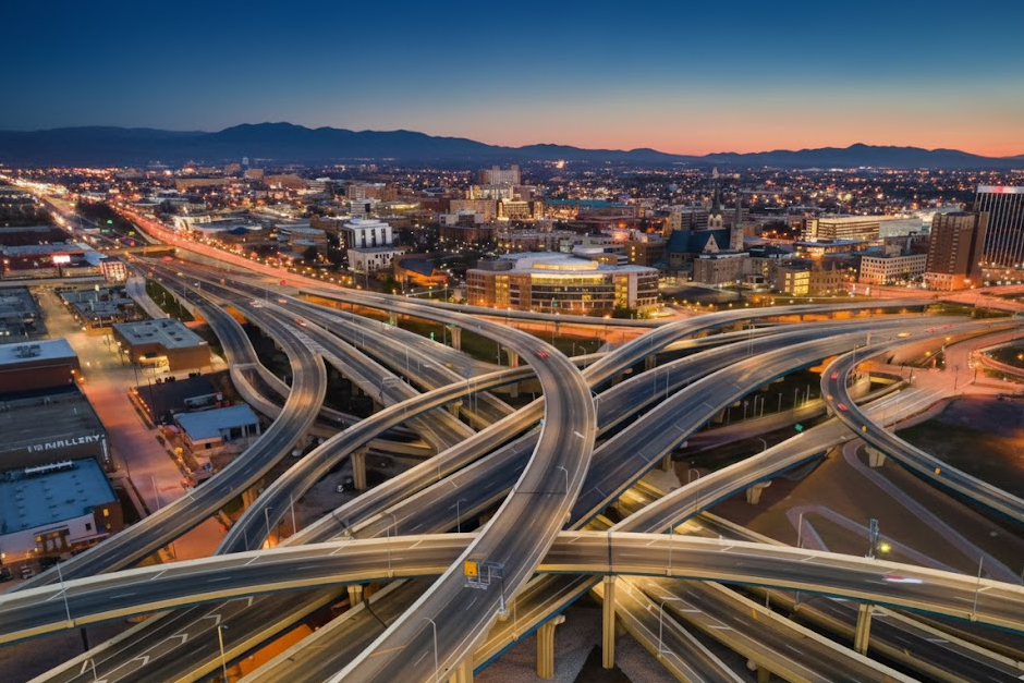 The I-15 Spaghetti Bowl in Las Vegas, NV